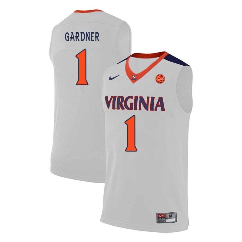 Men #1 Jayden GardnerVirginia Cavaliers College Basketball Jerseys Sale-White - Click Image to Close